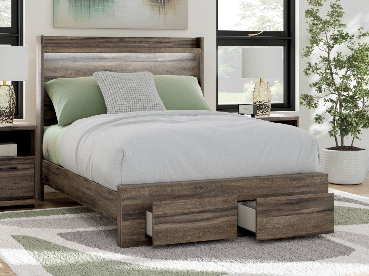 Elbrim - Panel Storage Bed Storage Beds by Signature Design by Ashley® - Walls Furniture & Mattress