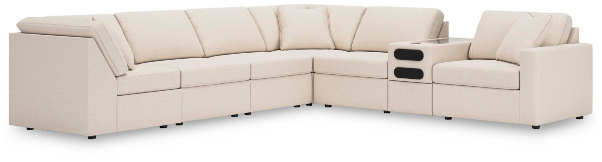 Modmax - Sectional - Oyster Stationary Sectionals by Signature Design by Ashley® - Walls Furniture & Mattress