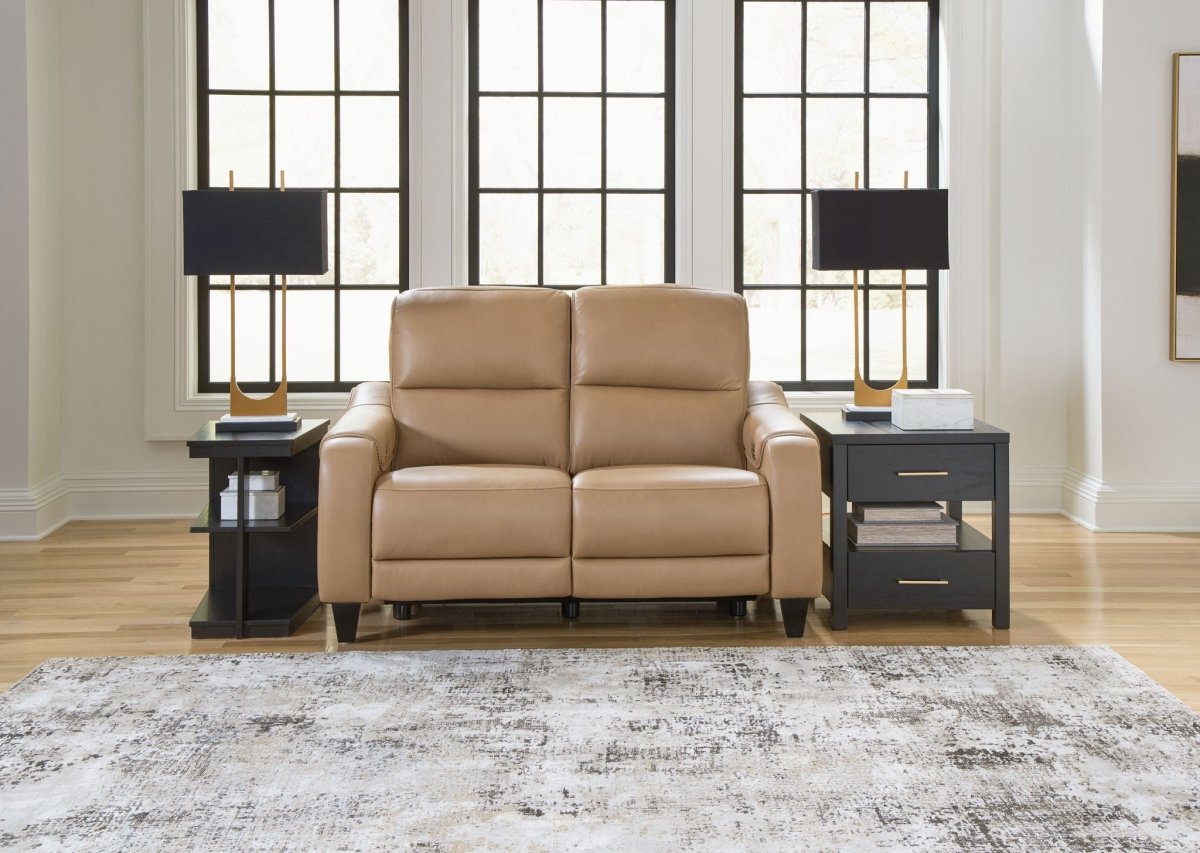 Mosswell - Power Reclining Loveseat With Adj Headrest - Toffee Reclining Loveseats by Ashley® - Walls Furniture & Mattress