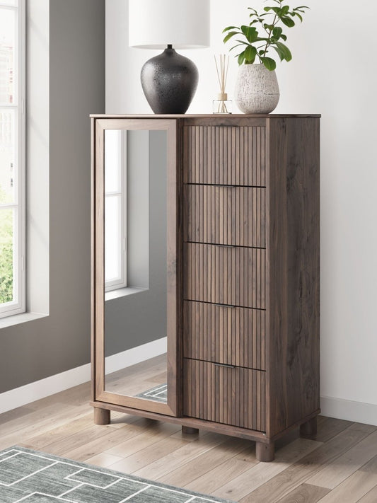 Pamytta - Brown - Dressing Chest Accent Chests by Signature Design by Ashley® - Walls Furniture & Mattress