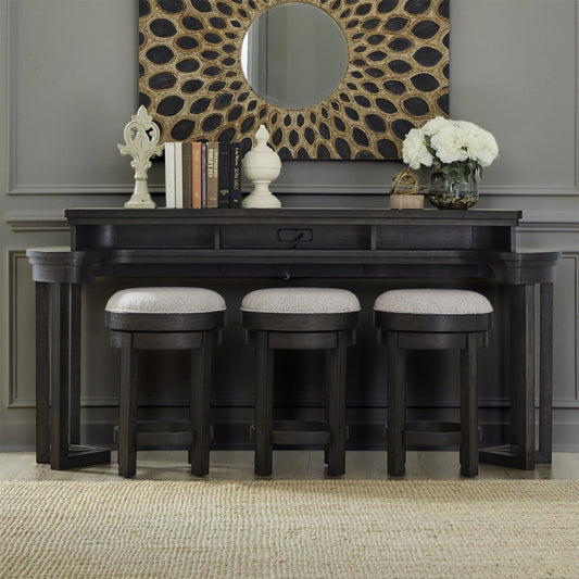 Weston - 4 Piece Bar Set - Peppercorn 4 Piece Living Room Sets by Liberty Furniture - Walls Furniture & Mattress