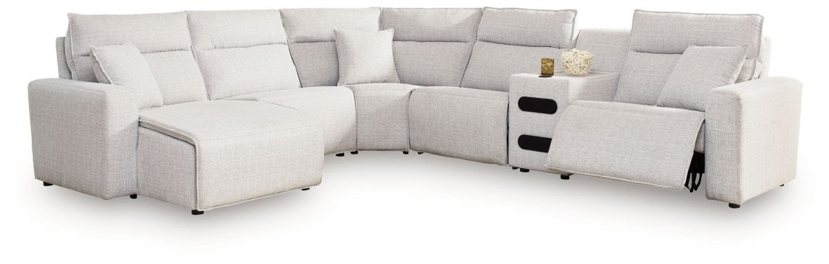 Modmax II - Reclining Sectional - Stone Reclining Sectionals by Signature Design by Ashley® - Walls Furniture & Mattress