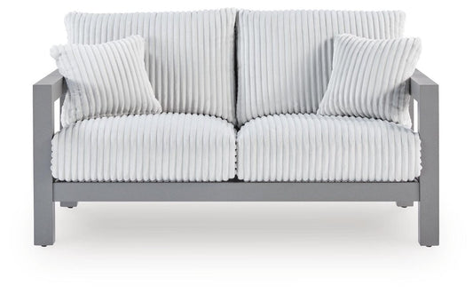 Hurley Park - Loveseat With Cushion - Gray Loveseats by Signature Design by Ashley® - Walls Furniture & Mattress