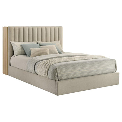 Arielle - Bookcase Panel Storage Bed Upholstered Beds by Coaster Fine Furniture - Walls Furniture & Mattress