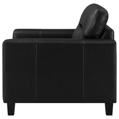Scotland - Faux Leather Upholstered Track Arm Chair Arm Chairs by Coaster Fine Furniture - Walls Furniture & Mattress