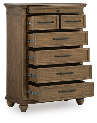 Karallin - Seven Drawer Chest - Medium Brown Accent Chests by Signature Design by Ashley® - Walls Furniture & Mattress