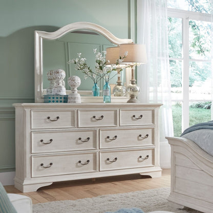 Bayside - Dresser & Mirror - White Dresser & Mirror by Liberty Furniture - Walls Furniture & Mattress