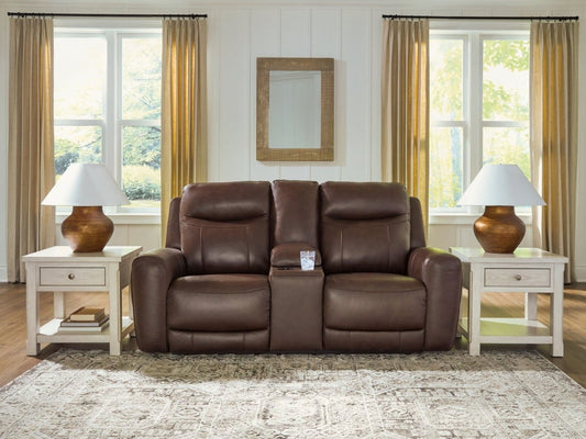 Gravier - Power Reclining Loveseat With Console / Adjustable Headrest - Cordova Reclining Loveseats by Benchcraft® - Walls Furniture & Mattress