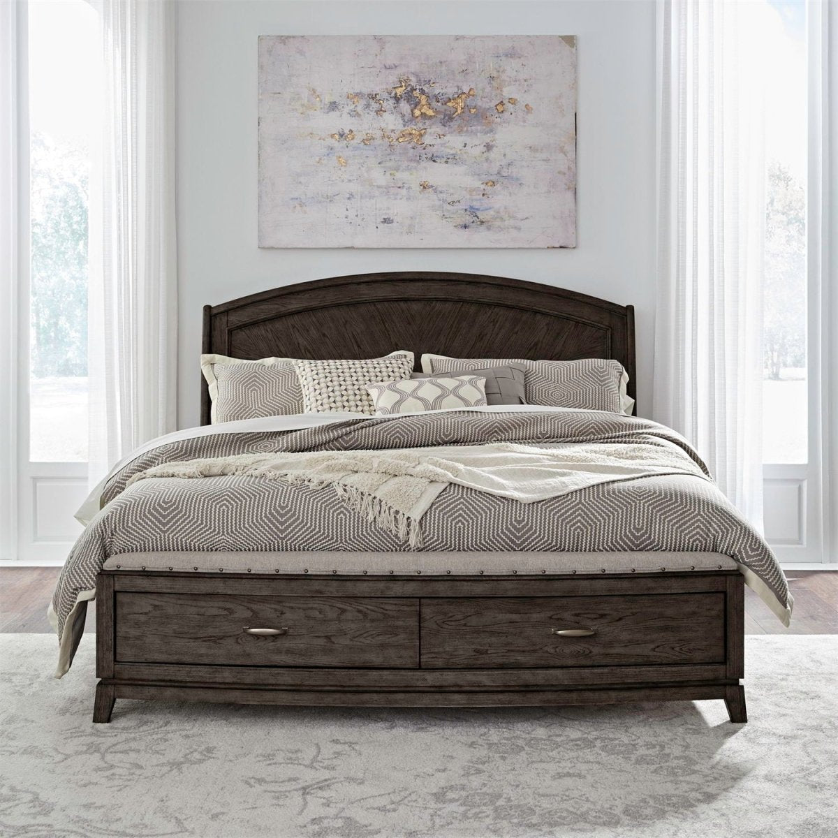Avalon - Panel Storage Bed Storage Beds by Liberty Furniture - Walls Furniture & Mattress