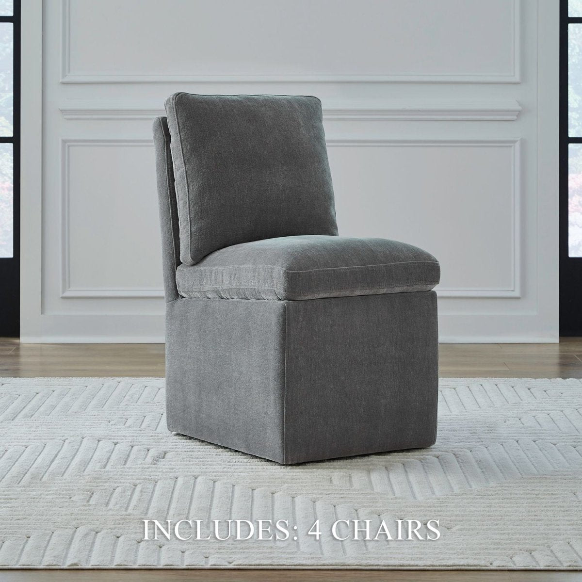 Accent Dining - Accent Dining Chair With Casters Side Chairs by Liberty Furniture - Walls Furniture & Mattress
