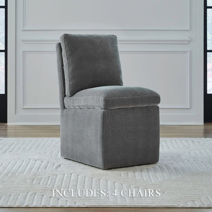 Accent Dining - Accent Dining Chair With Casters Side Chairs by Liberty Furniture - Walls Furniture & Mattress