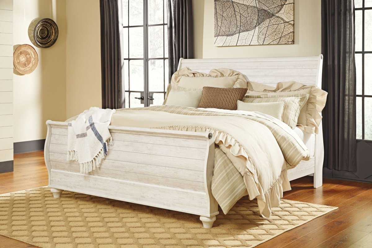 Willowton - Sleigh Bed Sleigh Beds by Signature Design by Ashley® - Walls Furniture & Mattress