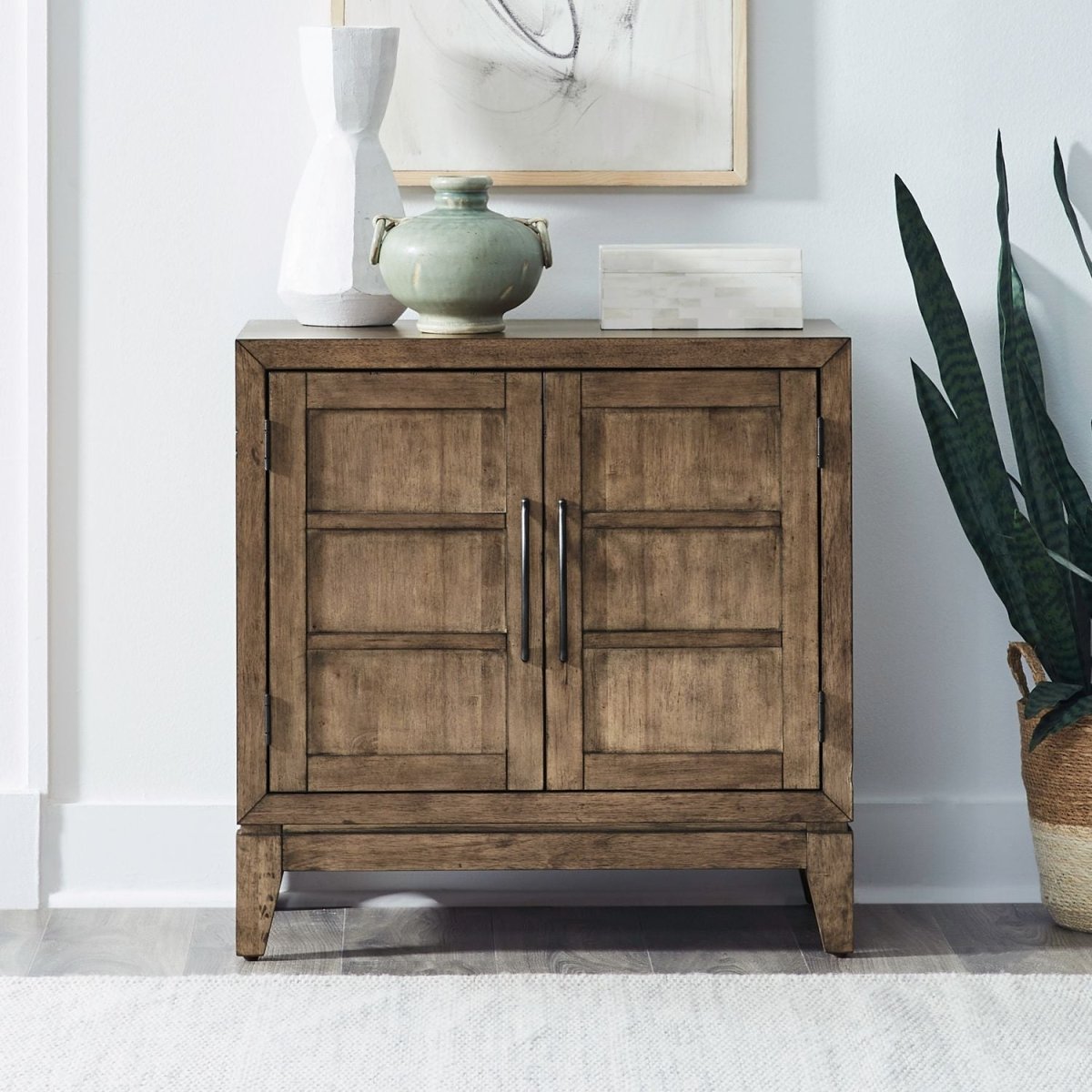 Shaker Lakes - Door Cabinet - Harvest Brown Accent Cabinets by Liberty Furniture - Walls Furniture & Mattress