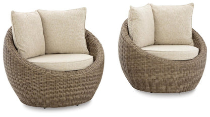 Danson - Swivel Lounge With Cushion Chair Sets by Signature Design by Ashley® - Walls Furniture & Mattress