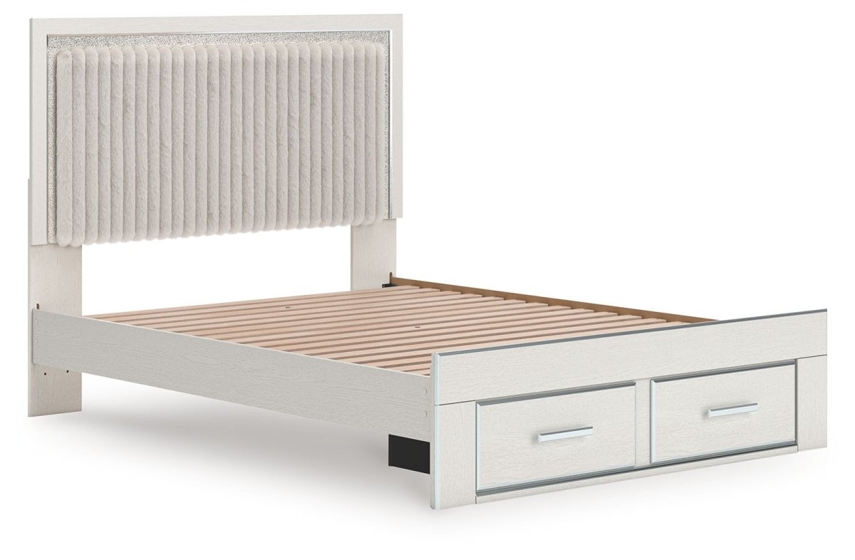 Zuraleus - Upholstered Panel Platform Storage Bed Storage Beds by Signature Design by Ashley® - Walls Furniture & Mattress