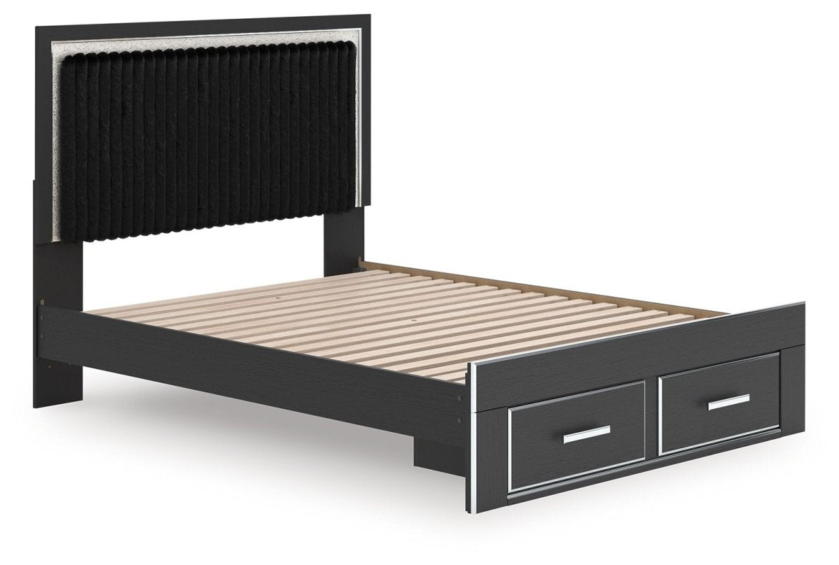 Zuraleus - Upholstered Panel Platform Storage Bed Storage Beds by Signature Design by Ashley® - Walls Furniture & Mattress