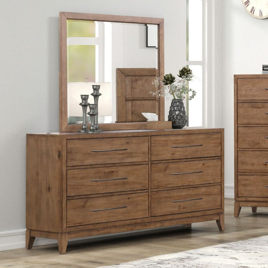 Shaker Lakes - Dresser & Mirror - Brown Dresser & Mirror by Liberty Furniture - Walls Furniture & Mattress