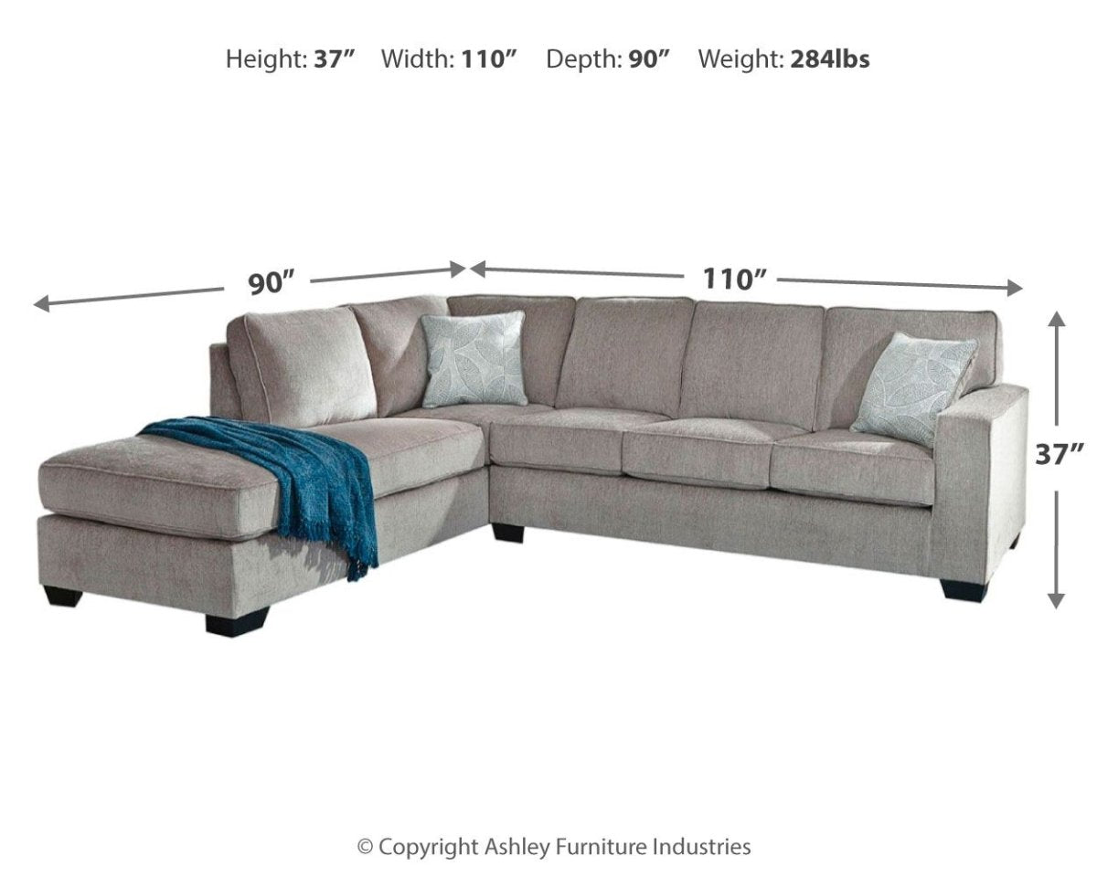 Altari - Sleeper Sectional Stationary Sectionals by Signature Design by Ashley® - Walls Furniture & Mattress