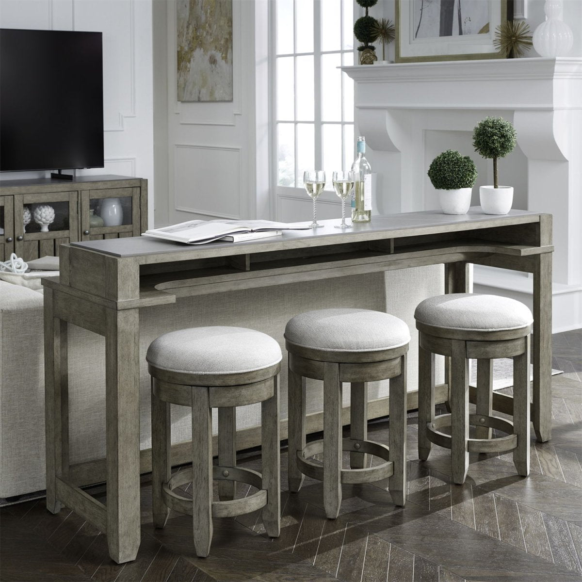 Millstone - 4 Piece Set - Nutmeg 4 Piece Living Room Sets by Liberty Furniture - Walls Furniture & Mattress