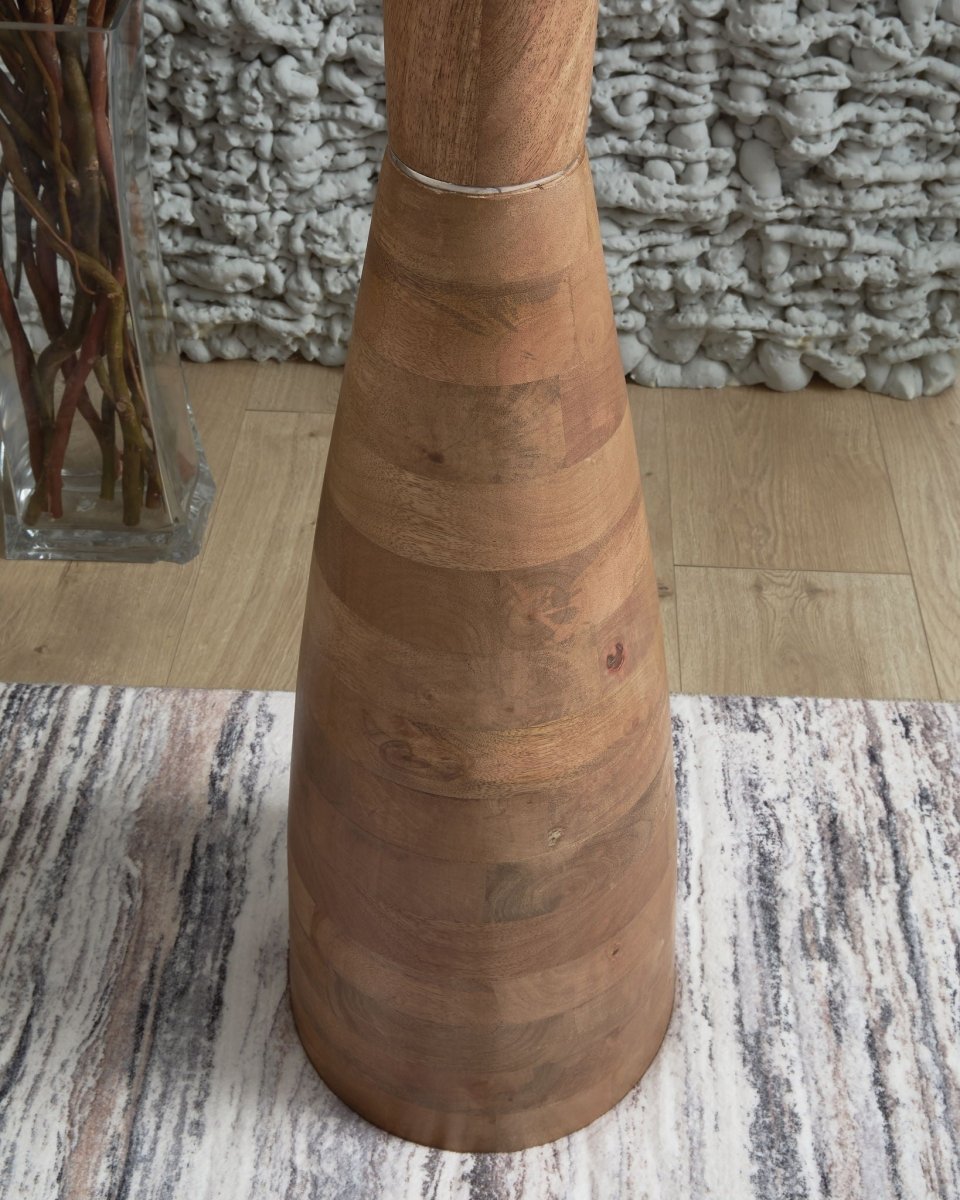 Ailsa - Natural Brown - Wood Floor Lamp Floor Lamps by Signature Design by Ashley® - Walls Furniture & Mattress