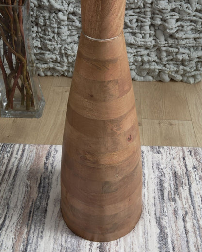 Ailsa - Natural Brown - Wood Floor Lamp Floor Lamps by Signature Design by Ashley® - Walls Furniture & Mattress