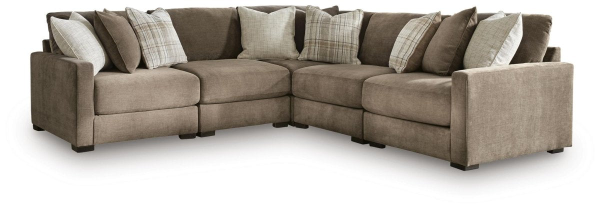 Camellia-Court - Sectional Stationary Sectionals by Benchcraft® - Walls Furniture & Mattress