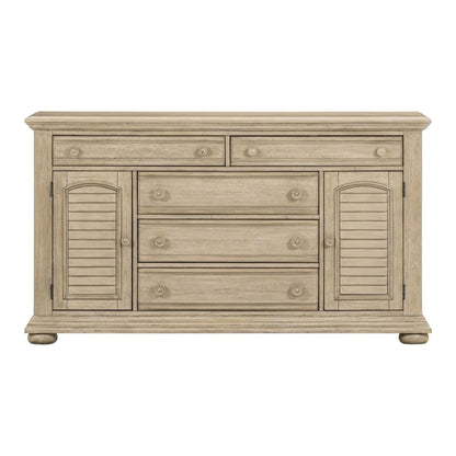 Summer House - 2 Door 5 Drawer Dresser - Sand Dune Dressers by Liberty Furniture - Walls Furniture & Mattress