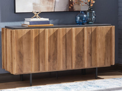 Quintavious - Brown / Charcoal - Accent Cabinet Accent Cabinets by Signature Design by Ashley® - Walls Furniture & Mattress