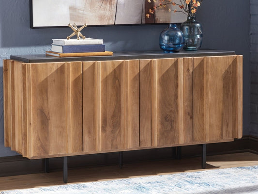 Quintavious - Brown / Charcoal - Accent Cabinet Accent Cabinets by Signature Design by Ashley® - Walls Furniture & Mattress
