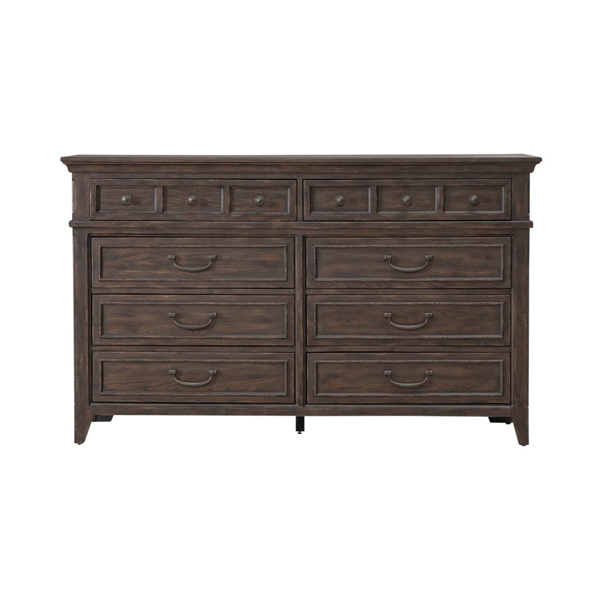 Paradise Valley - 8 Drawer Dresser - Dark Brown Dressers by Liberty Furniture - Walls Furniture & Mattress