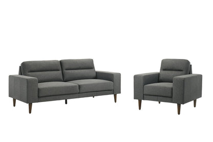Vale - 2 Piece Sofa & Chair - Gray 2 Piece Living Room Sets by New Classic - Walls Furniture & Mattress
