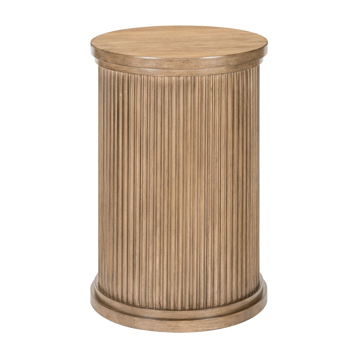 Haven Hills - Round Chairside Table - Camel Beige