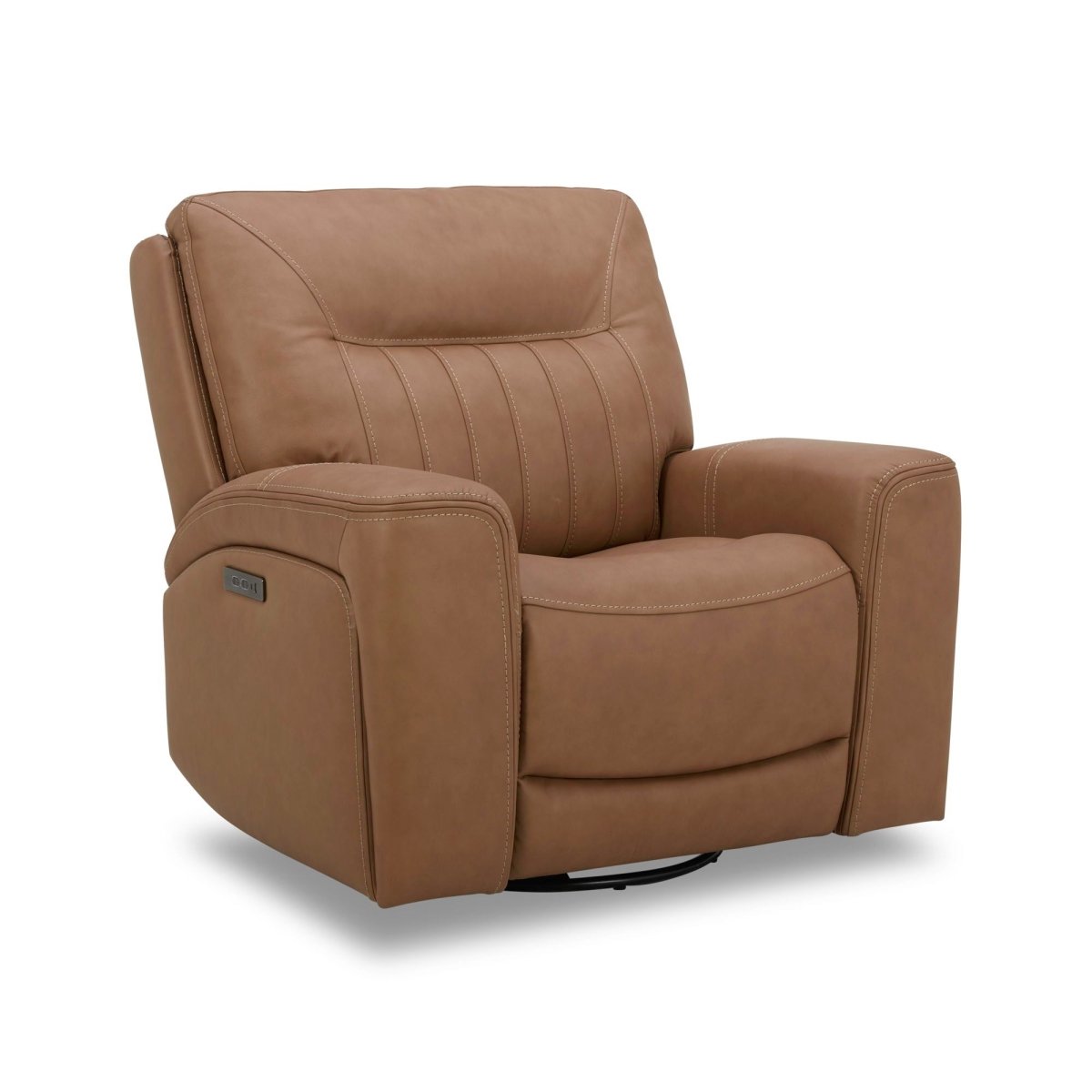Bennett - Swivel Glider Recliner P2 - Butternut - Butternut Leather Swivel Glider Chairs by Liberty Furniture - Walls Furniture & Mattress