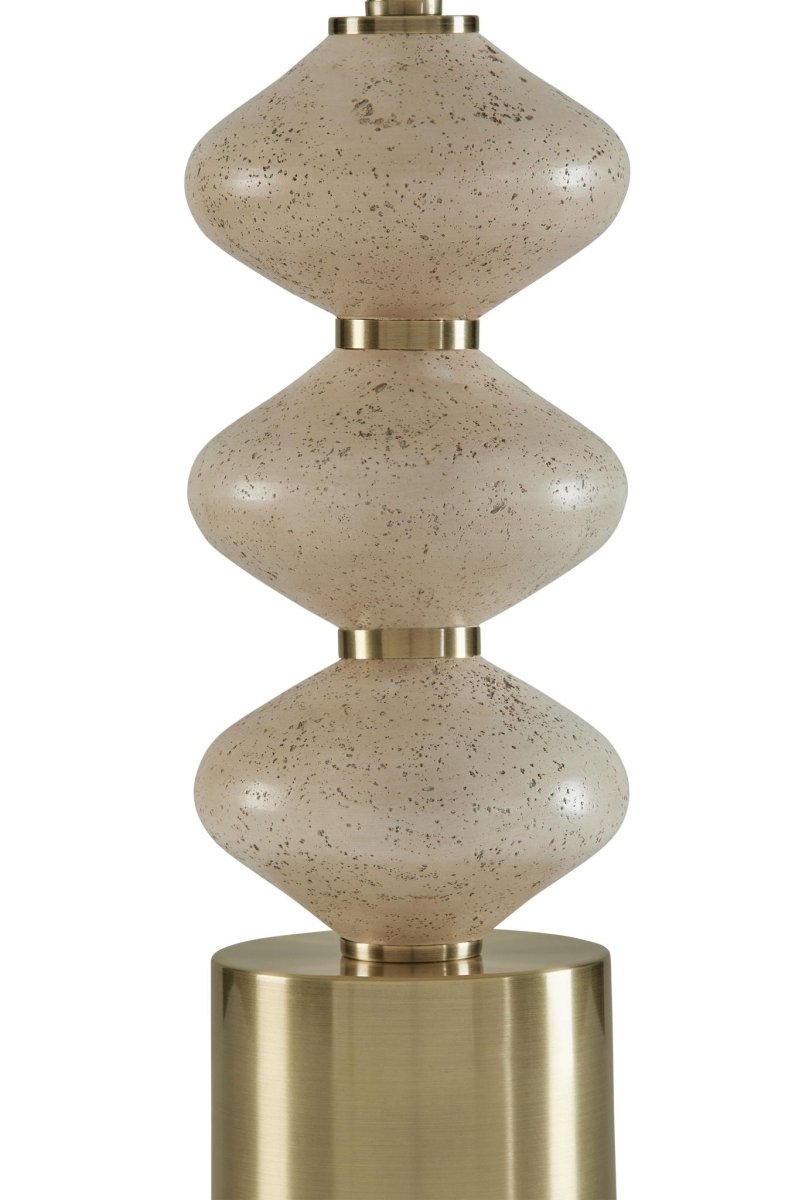 Wardthrone - Poly Table Lamp - Beige / Gold Finish Table Lamps by Signature Design by Ashley® - Walls Furniture & Mattress