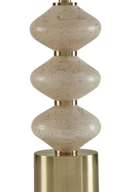 Wardthrone - Poly Table Lamp - Beige / Gold Finish Table Lamps by Signature Design by Ashley® - Walls Furniture & Mattress