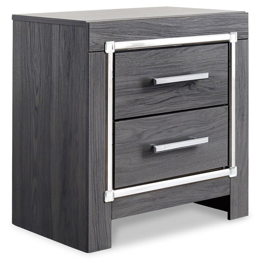 Lodanna - Two Drawer Night Stand - Gray