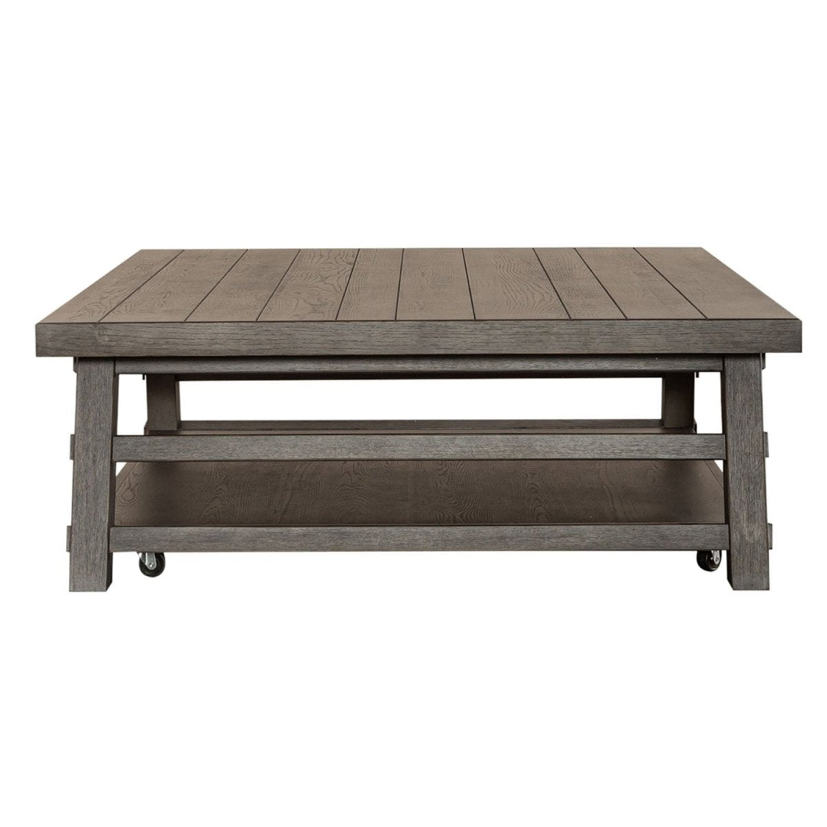 Modern Farmhouse - Oversized Square Cocktail Table Cocktail Tables by Liberty Furniture - Walls Furniture & Mattress