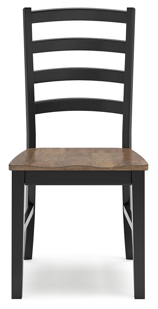 Wildenauer - Dining Room Side Chair (Set of 2) - Brown / Black Chair Sets by Signature Design by Ashley® - Walls Furniture & Mattress