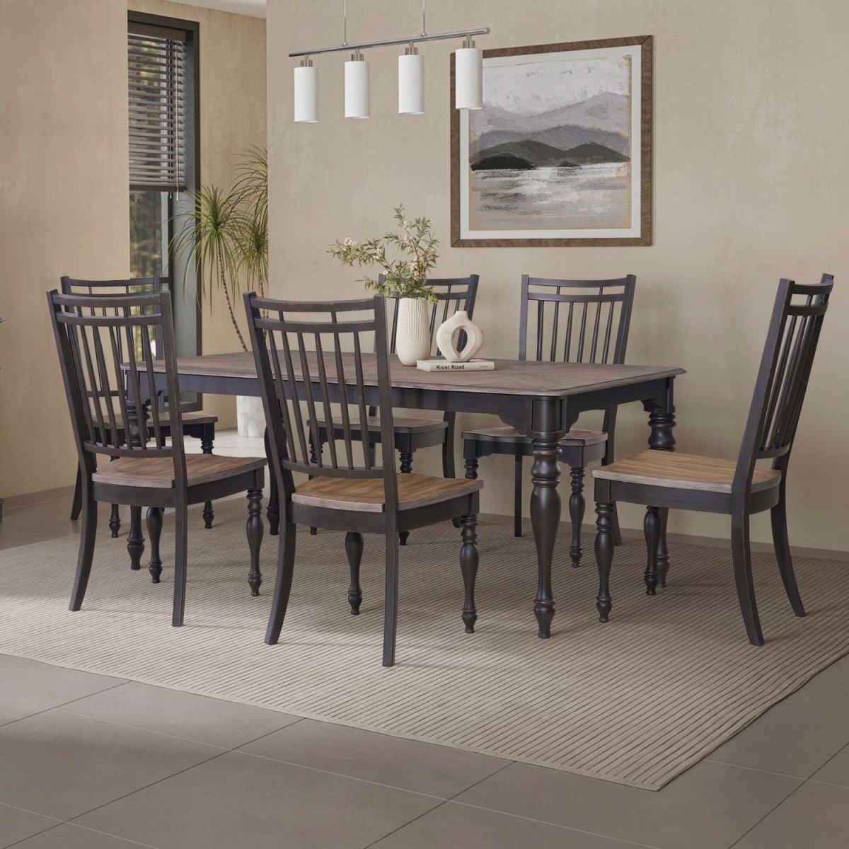 Magnolia Manor - Leg Table Set 5 Piece Dining Room Sets by Liberty Furniture - Walls Furniture & Mattress