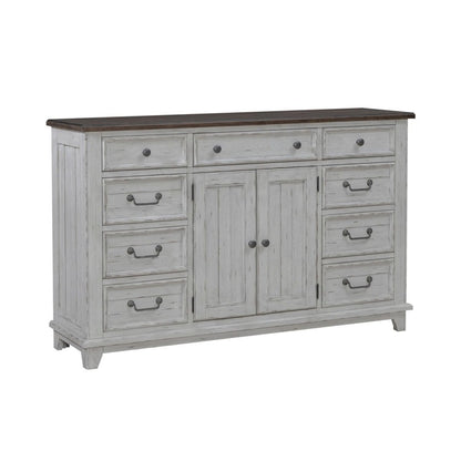 River Place - 2 Door 9 Drawer Dresser - White Dressers by Liberty Furniture - Walls Furniture & Mattress