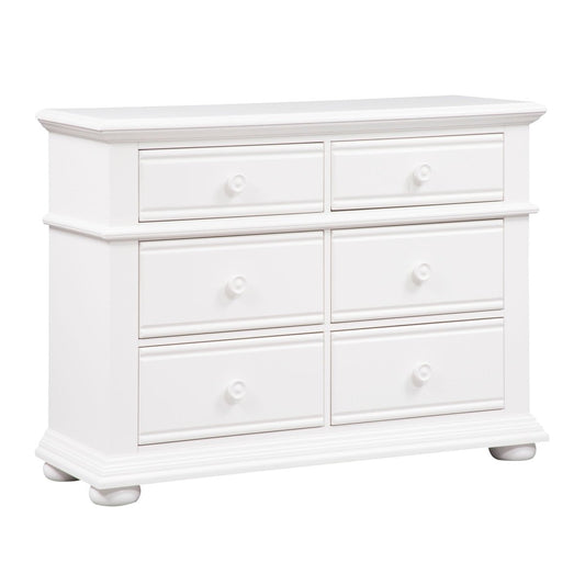 Summer House - 6 Drawer Dresser - White Dressers by Liberty Furniture - Walls Furniture & Mattress