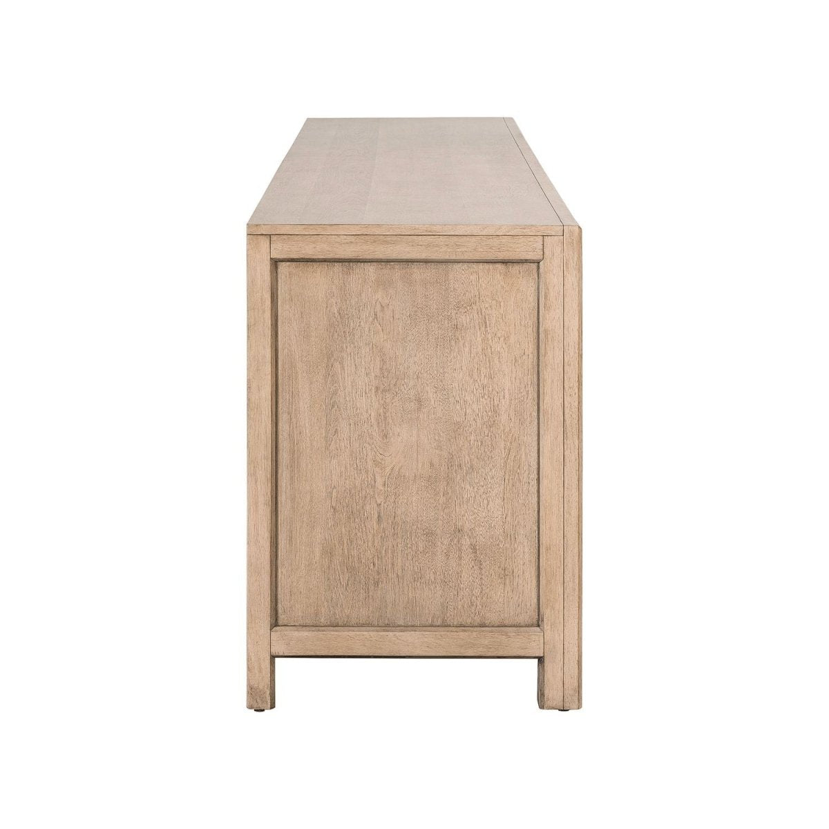 Fireplace TV Console - 82" Console With Fire FTS - Light Brown Fireplace TV Stands by Liberty Furniture - Walls Furniture & Mattress