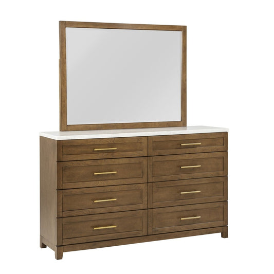 Devonshire - Dresser With Marble Top Dresser & Mirror by New Classic - Walls Furniture & Mattress