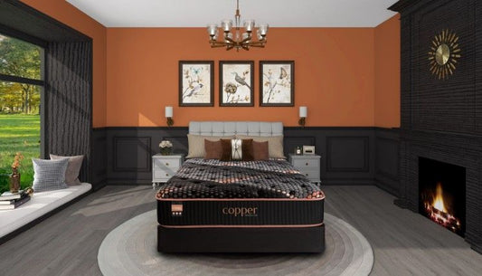 Copper Hybrid Medium Quilted King Mattress Hybrid Mattresses by Spring Air - Walls Furniture & Mattress