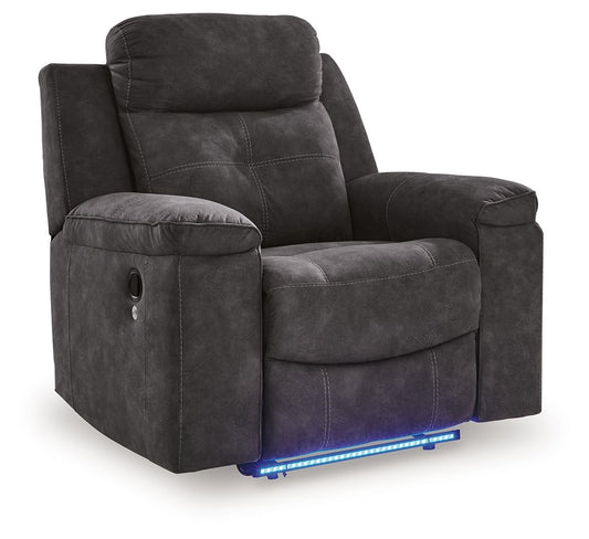 Brysonview - Zero Wall Recliner - Charcoal Reclining Chairs by Benchcraft® - Walls Furniture & Mattress