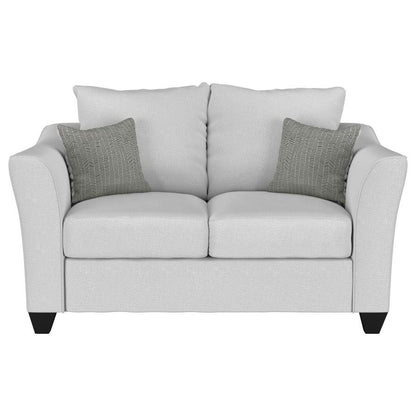 Salizar - Upholstered Flared Arm Loveseat Stationary Loveseats by CoasterEssence - Walls Furniture & Mattress