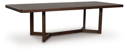 Dilenno - Rectangular Dining Room Extension Table - Dark Brown Dining Tables with Extensions by Signature Design by Ashley® - Walls Furniture & Mattress