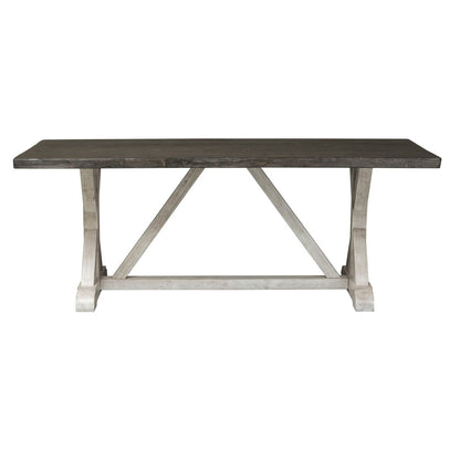 Willowrun - Trestle Table - Rustic White Dining Tables by Liberty Furniture - Walls Furniture & Mattress