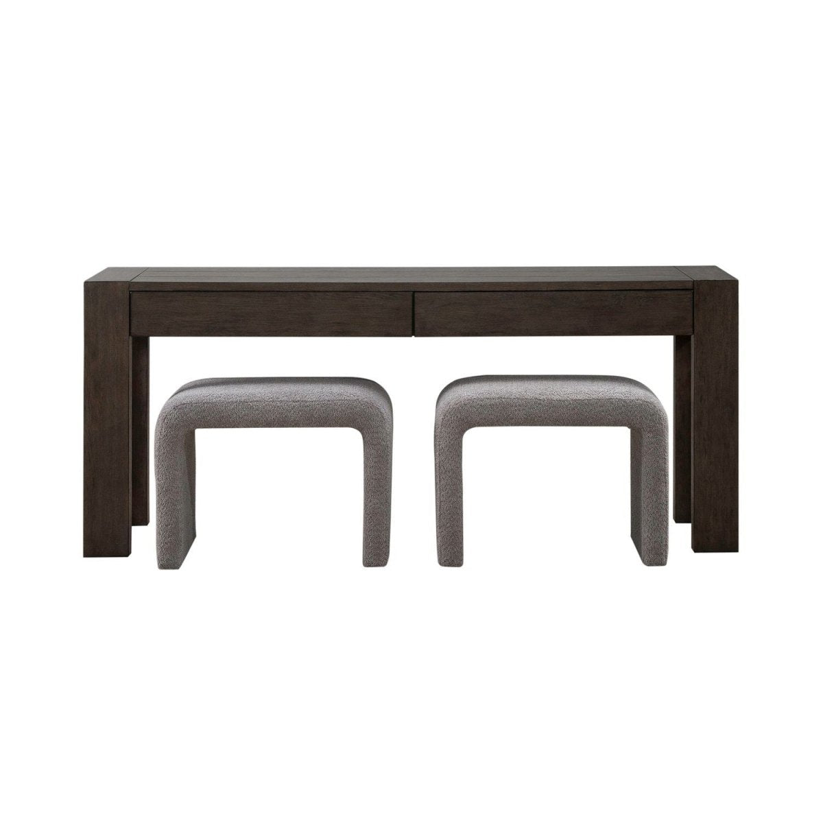 Cascade Falls - 3 Piece Set - Satin Espresso / Gray