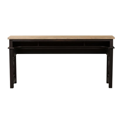 Heatherbrook - 4 Piece Console Set (1 Console 3 Stools) - Black 4 Piece Dining Room Sets by Liberty Furniture - Walls Furniture & Mattress